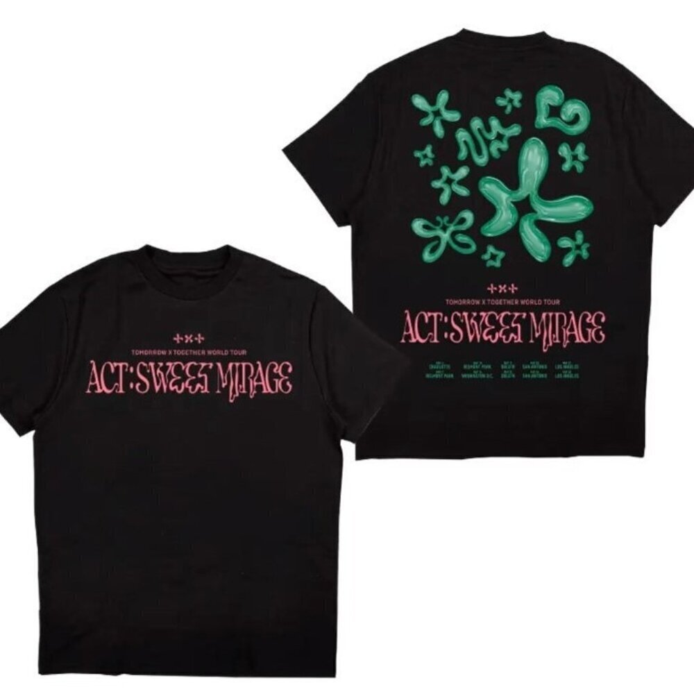 Txt World Tour Act Sweet Mirage Us Tour Tshirt 2 Sided Tee